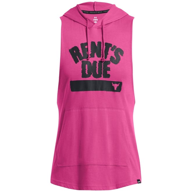 Mens Armour Ua Pjt Rck Rents Due Sl Hoody Gym Vest