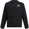 Solid Patterned Hooded Snap Button Training Jacket