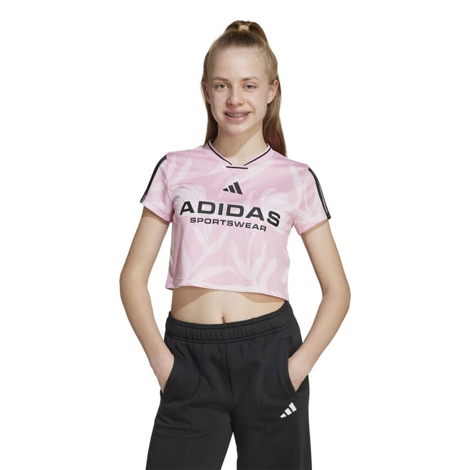 House Of Tiro Colors Of Football Crop T-Shirt Juniors