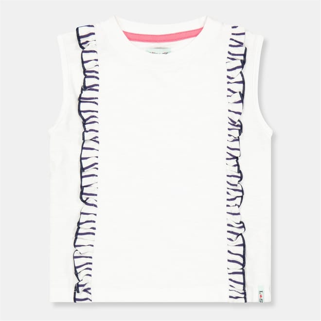 Stripe Frill Top