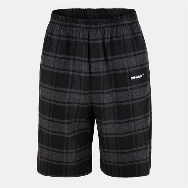 Plaid Bermuda Shorts with Elasticated Waistband