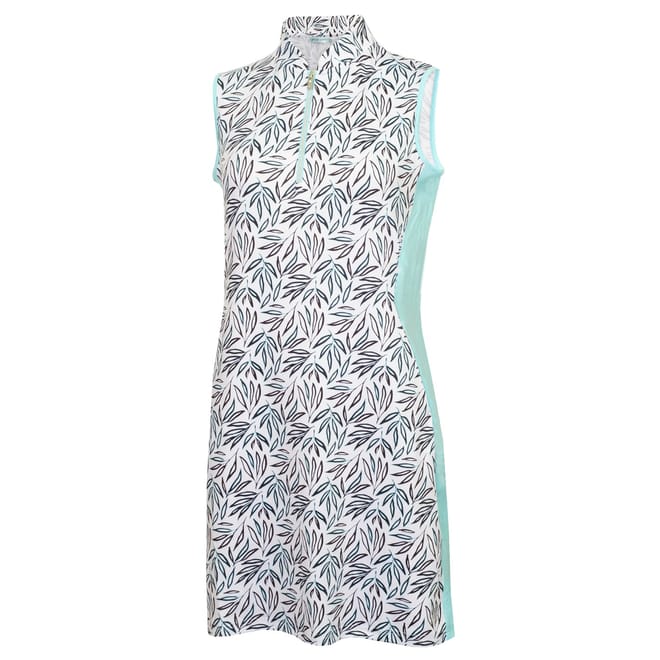 G Zip Neck Knee Length Shift Dress
