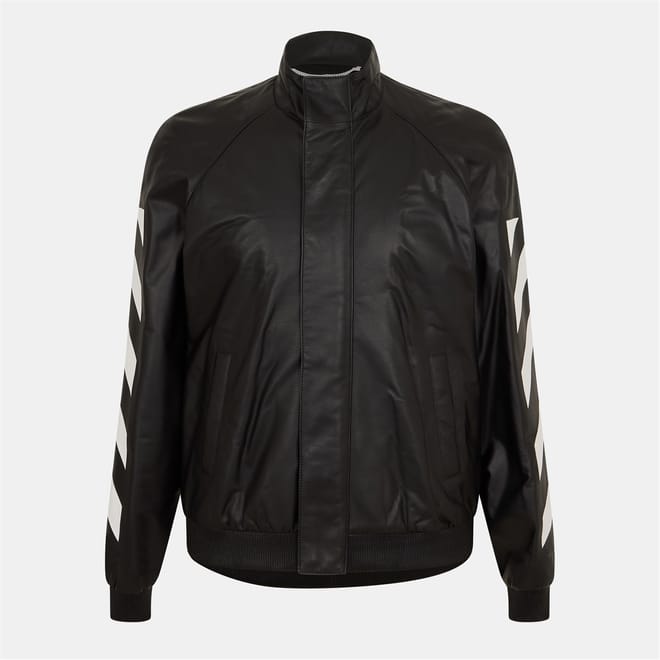 Off Lthr Blsn Jacket
