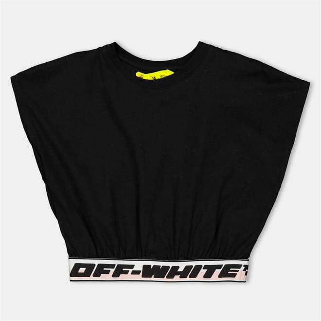 Cropped Relaxed Fit Crew Neck T-Shirt