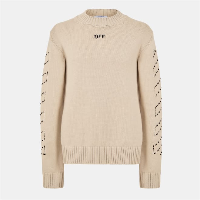 Stitch Arrows Diagonal Knit Jumper