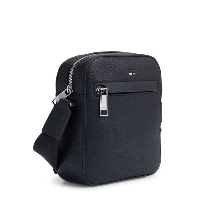 Faux Leather Reporter Bag