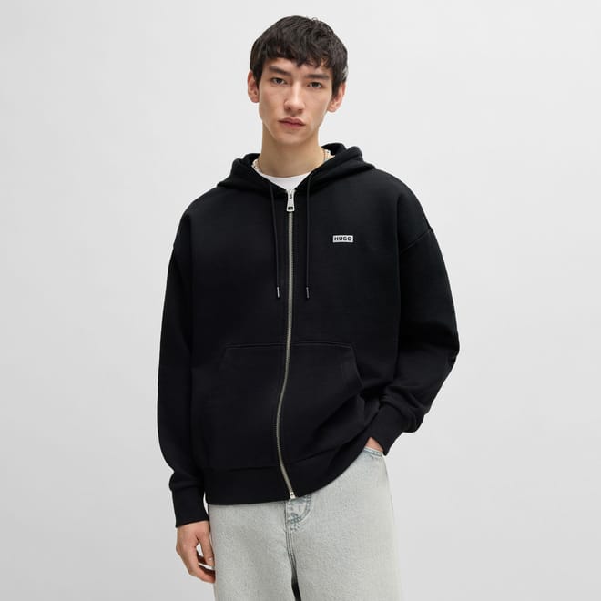 Nardimez Logo Print Full-Zip Hoodie