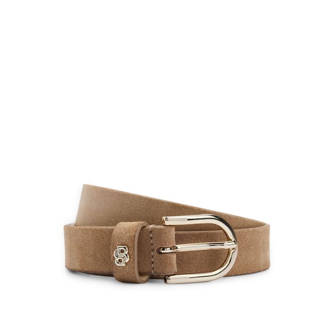 Double B Monogram Suede Belt