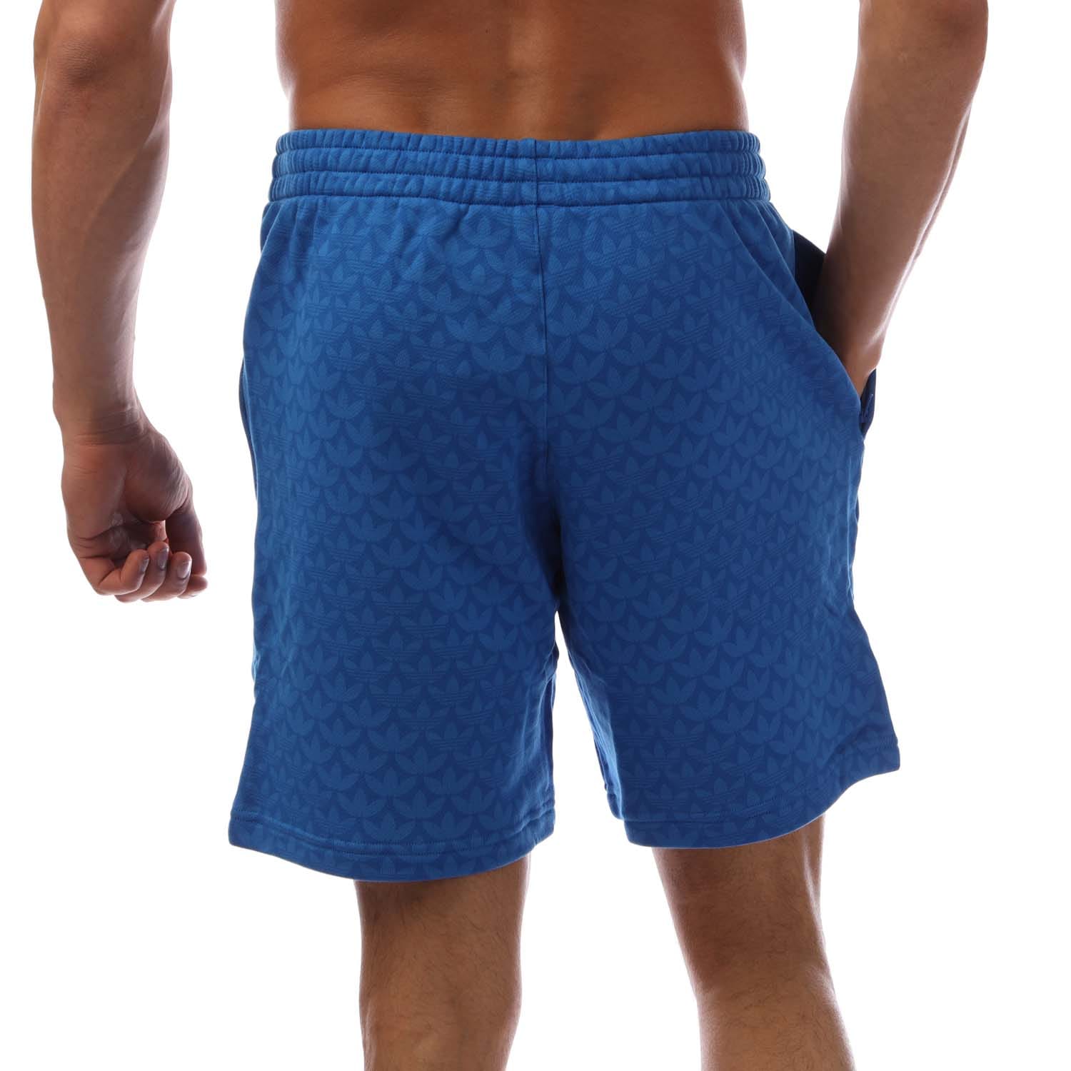 Blue adidas Originals Graphics Monogram Shorts - Get The Label