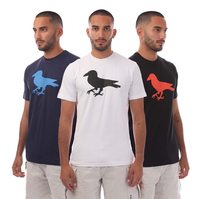 3 Pack of Cali Crown Print T-Shirt