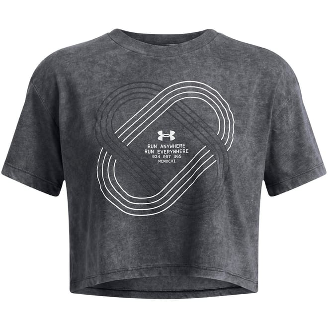 Run Relaxed Fit Cropped Short Sleeve Competition T-Shirt