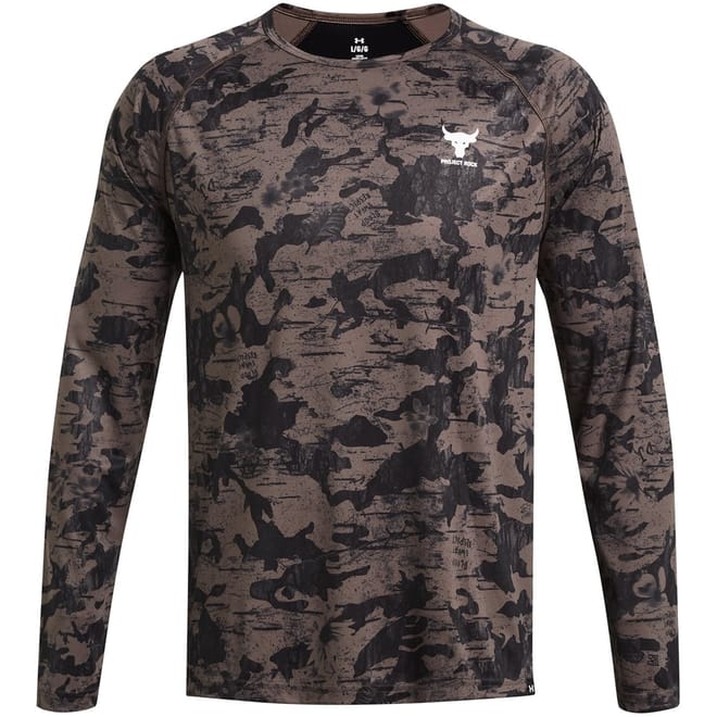 Mens Armour Pjt Rck Isochill Ls Gym Top