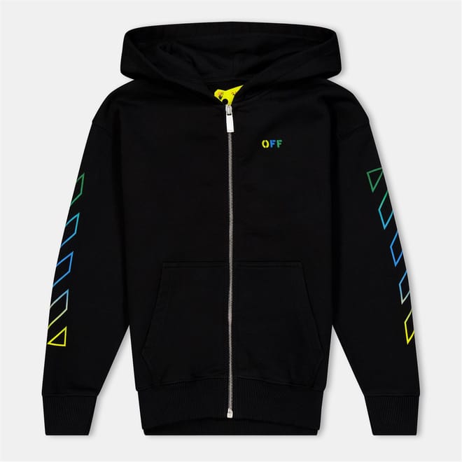 Rainbow Logo Print Hooded Sweatshirt