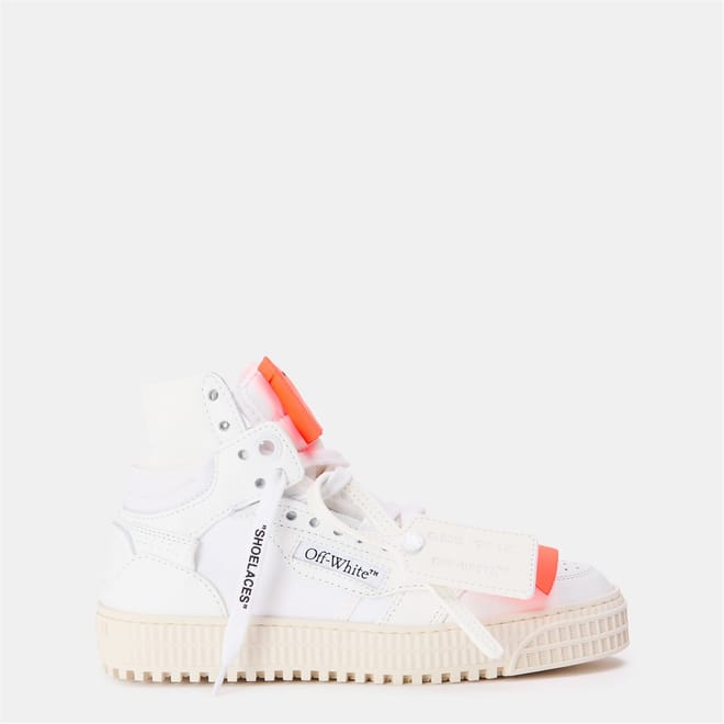 Off 3.0 Hi Top Lettering Lace-Up Sneakers