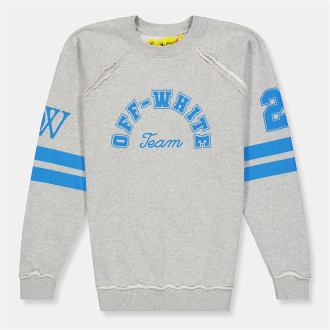 Raglan Sleeve Crew Neck Logo Print Sweatshirt