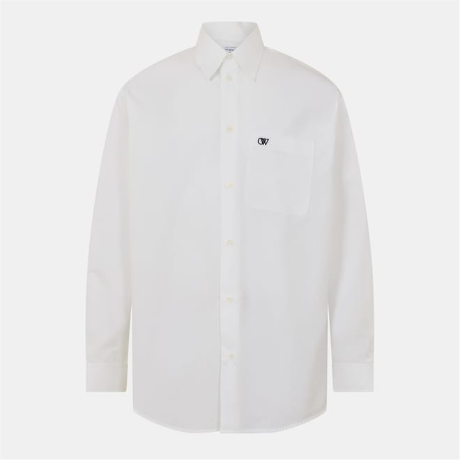 Embroidered Solid Patterned Overshirt