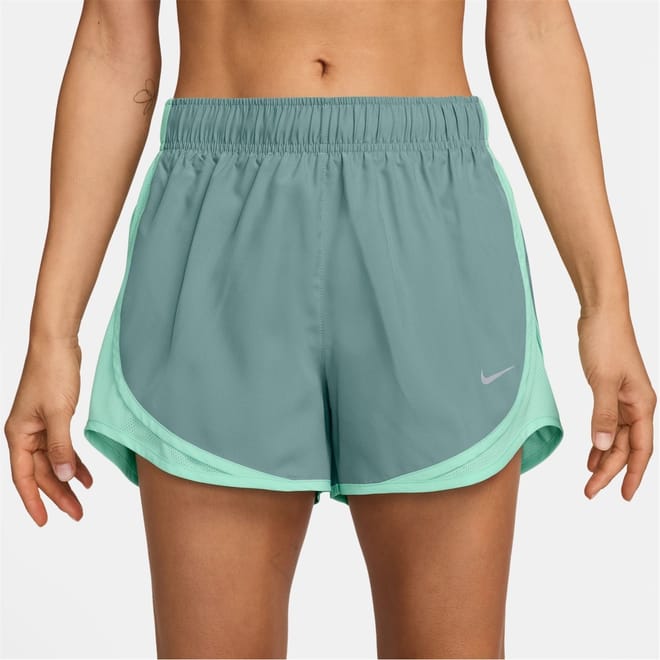Womens Tempo Dri Fit Mid Rise Brief Lined Running Shorts