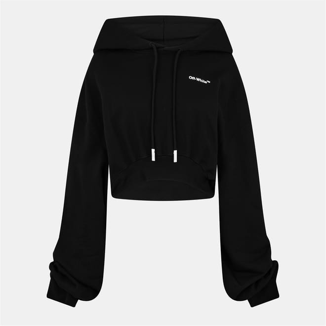 Cropped Hooded Relaxed Fit Sweatshirt