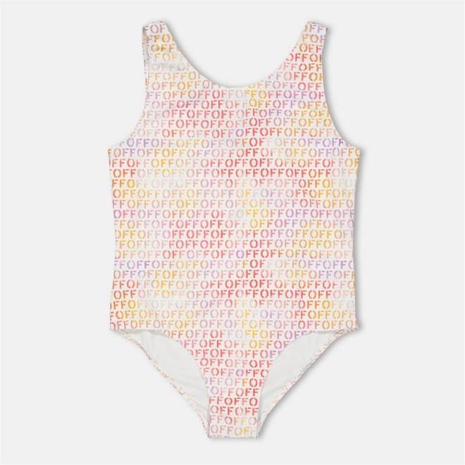 Lettering All Over Logo Swimsuit