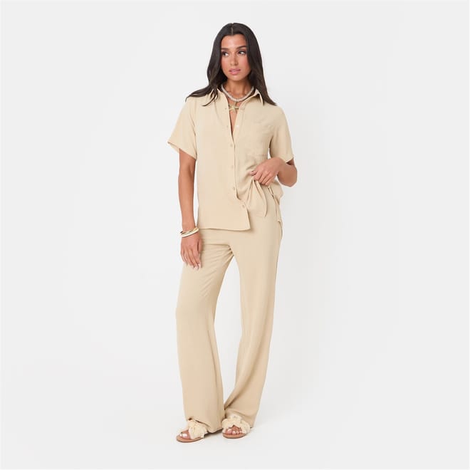 Crepe Short Sleeve Shirt
