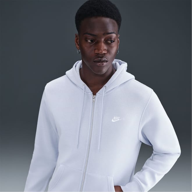 Mens Sportswear Club Fleece Full Zip Hoodie