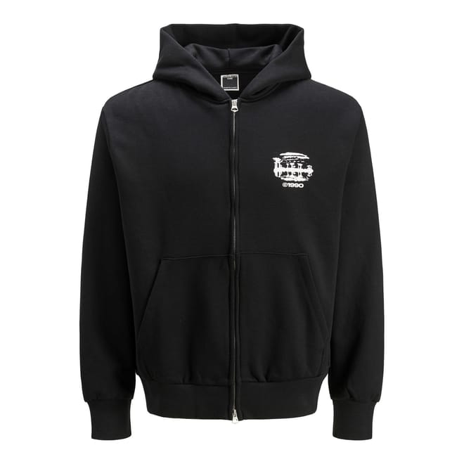 Regular Fit Printed Logo Hooded Sweatshirt