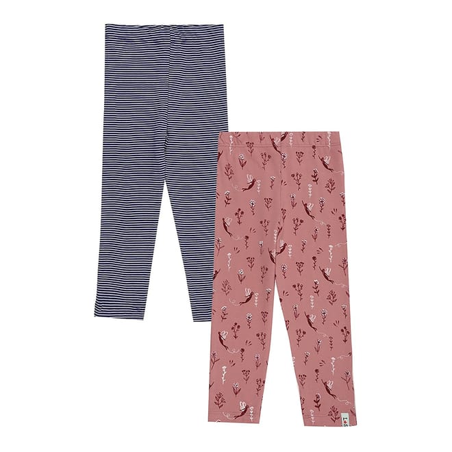  And  Sid Multicoloured Stripe And Fairy Print Leggings   2 Pack