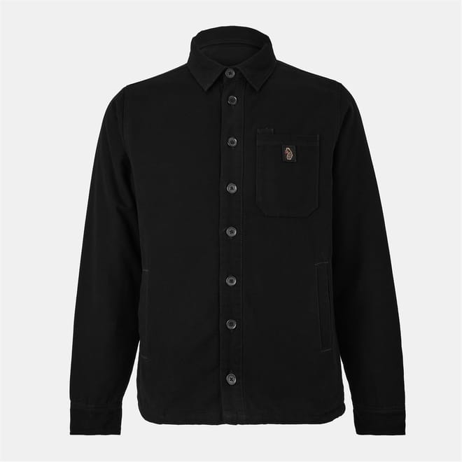 Bala Snap Button Solid Patterned Shirt Jacket