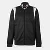 Regular Fit Hooded Neck Bomber Collar Sweatshirt