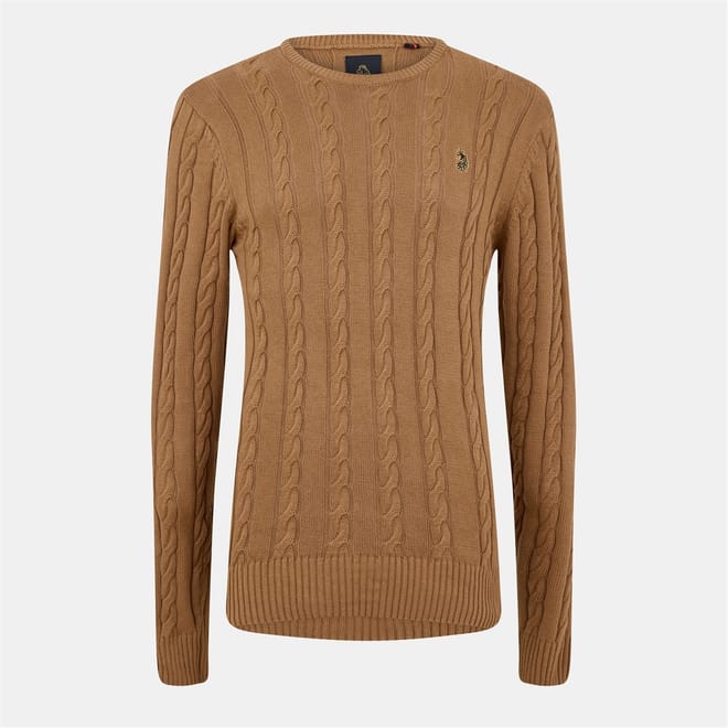 Aspen Cable Knit Long Sleeve Sweater