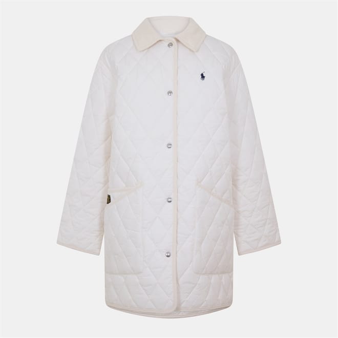 Polo Snap Button Quilted Coat