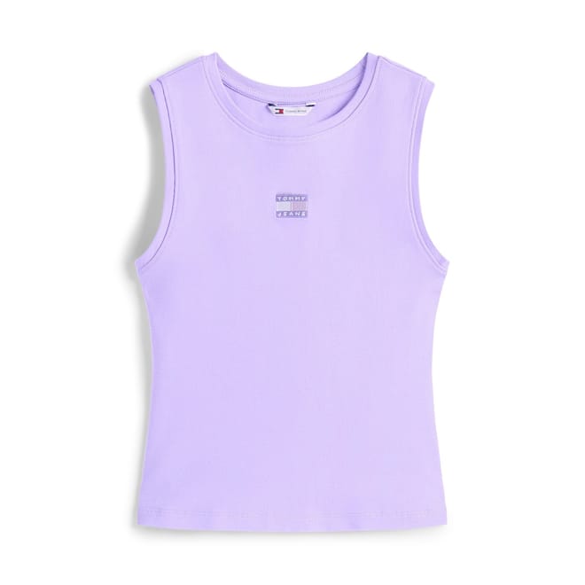 Badge Slim Fit Cropped Tank
