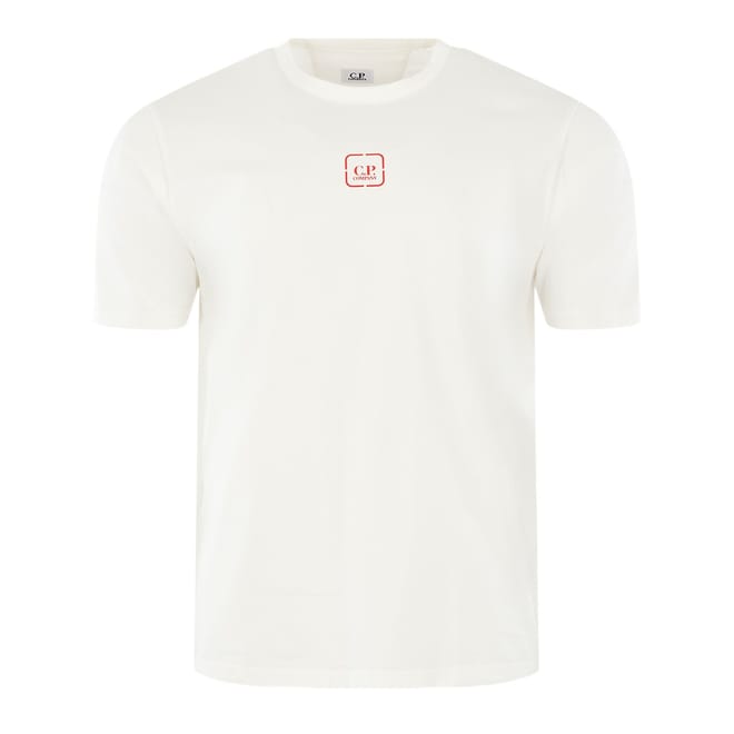 Cpcm Back Logo Print Regular Fit Lettering Graphic Short Sleeve T-Shirt