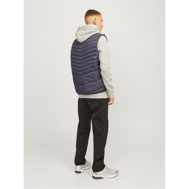 Solid Patterned Quilted Gilet
