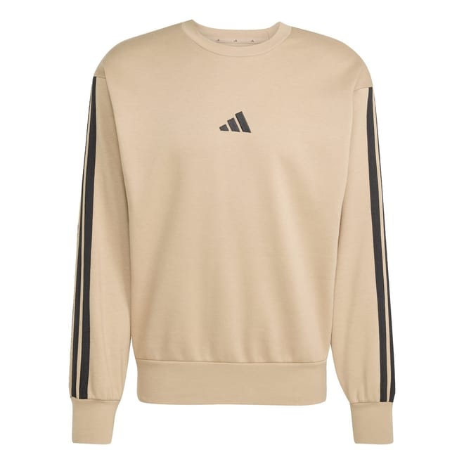 Mens Essentials 3 Stripes Fleece Sweatshirt