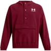 Solid Patterned Hooded Snap Button Ribbed Cuff Training Jacket