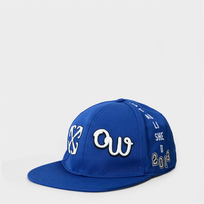 Boxy Lettering Flat Bill Cap