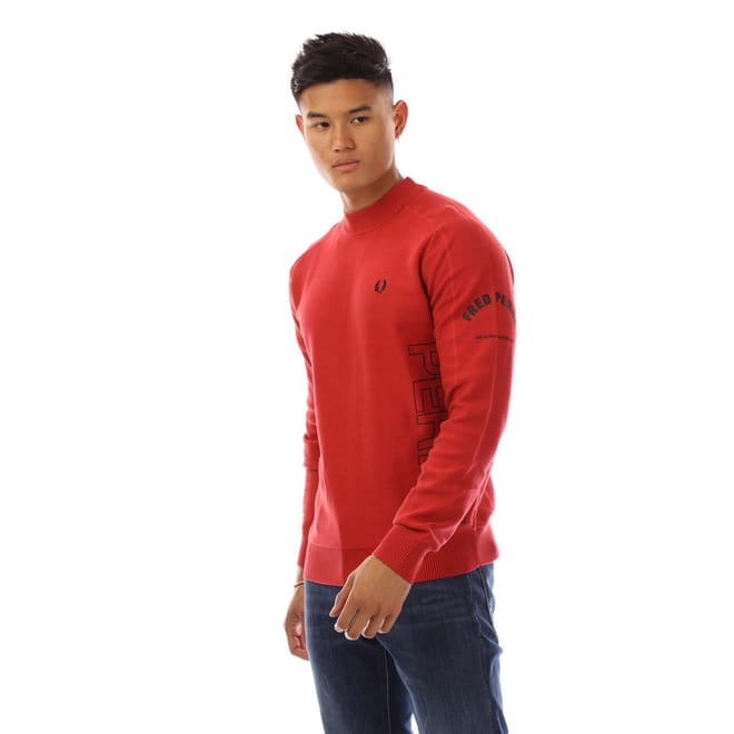 Panelled Graphic Print Sweatshirt