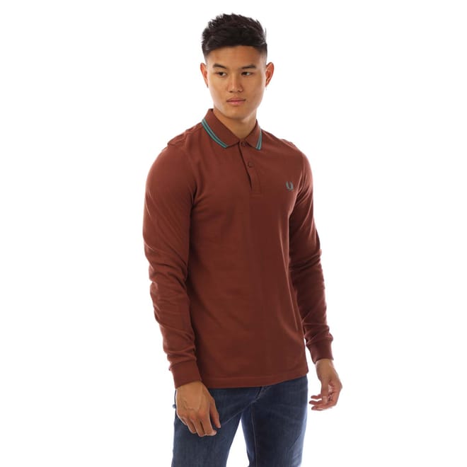 Long Sleeve Twin Tipped Polo Shirt