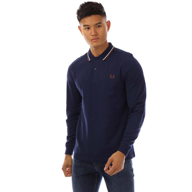 Long Sleeve Twin Tipped Polo Shirt