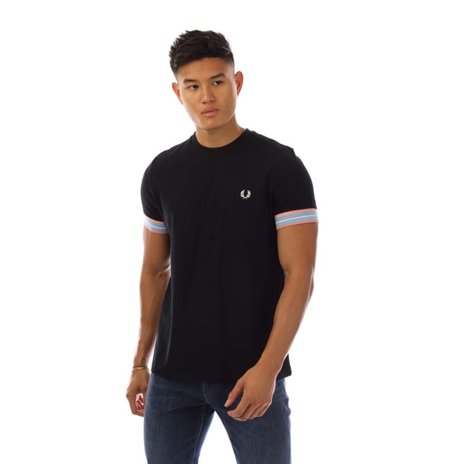 Tramline Tipped Pique T-Shirt
