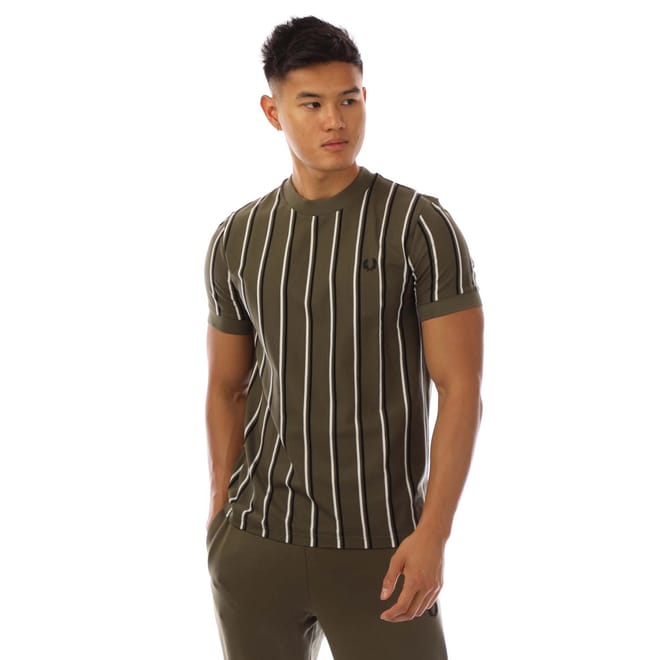 Fine Stripe Pique T-Shirt