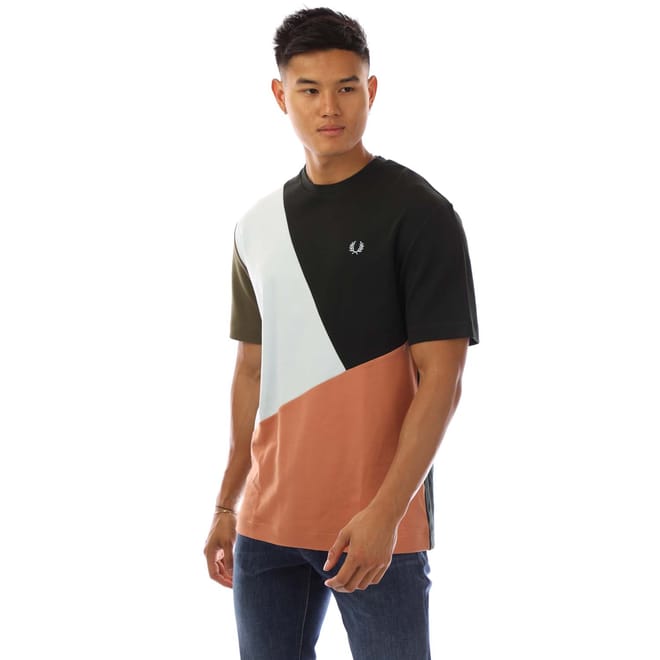 Abstract Colour Block T-Shirt
