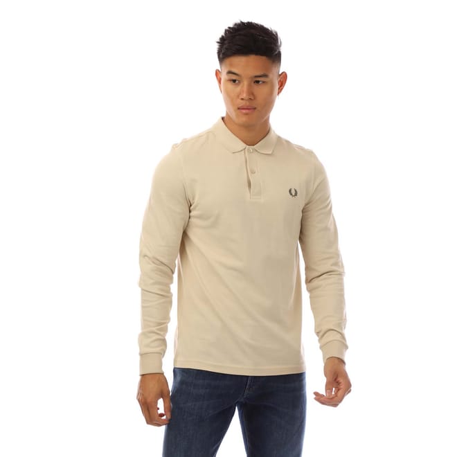 Long Sleeve Plain Polo Shirt