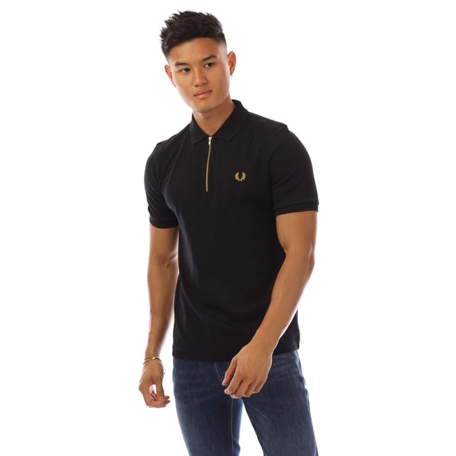 Zip Neck Polo Shirt
