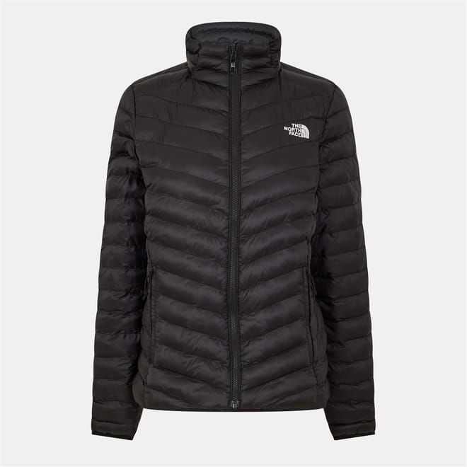 Womens Huila Solid Patterned Ribbed Cuff Puffer Jacket