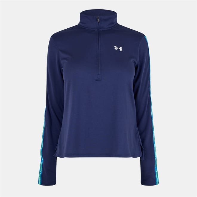 Tech Solid Patterned Half Zipper Zip Neck Running Jacket