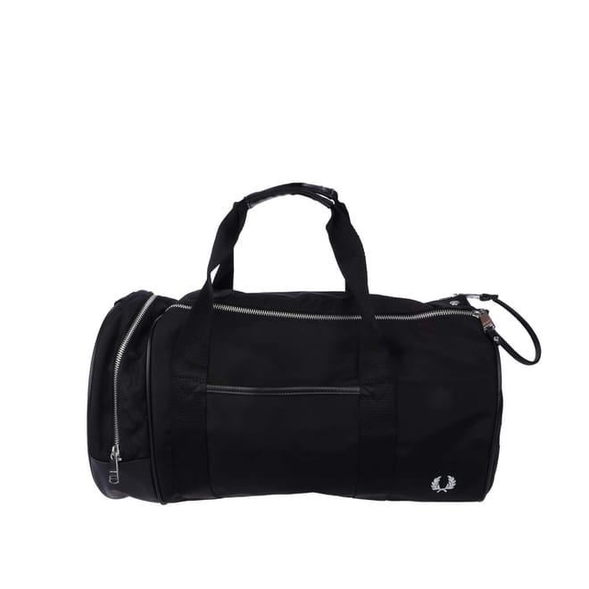 Graphic Print Barrel Bag