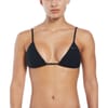 Tie Back Textured Triangle Bikini Top