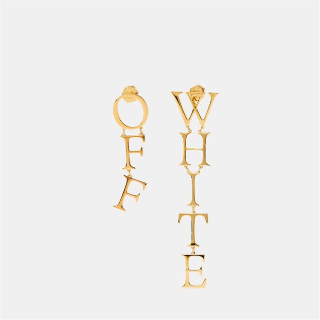 Off Logo Earrings